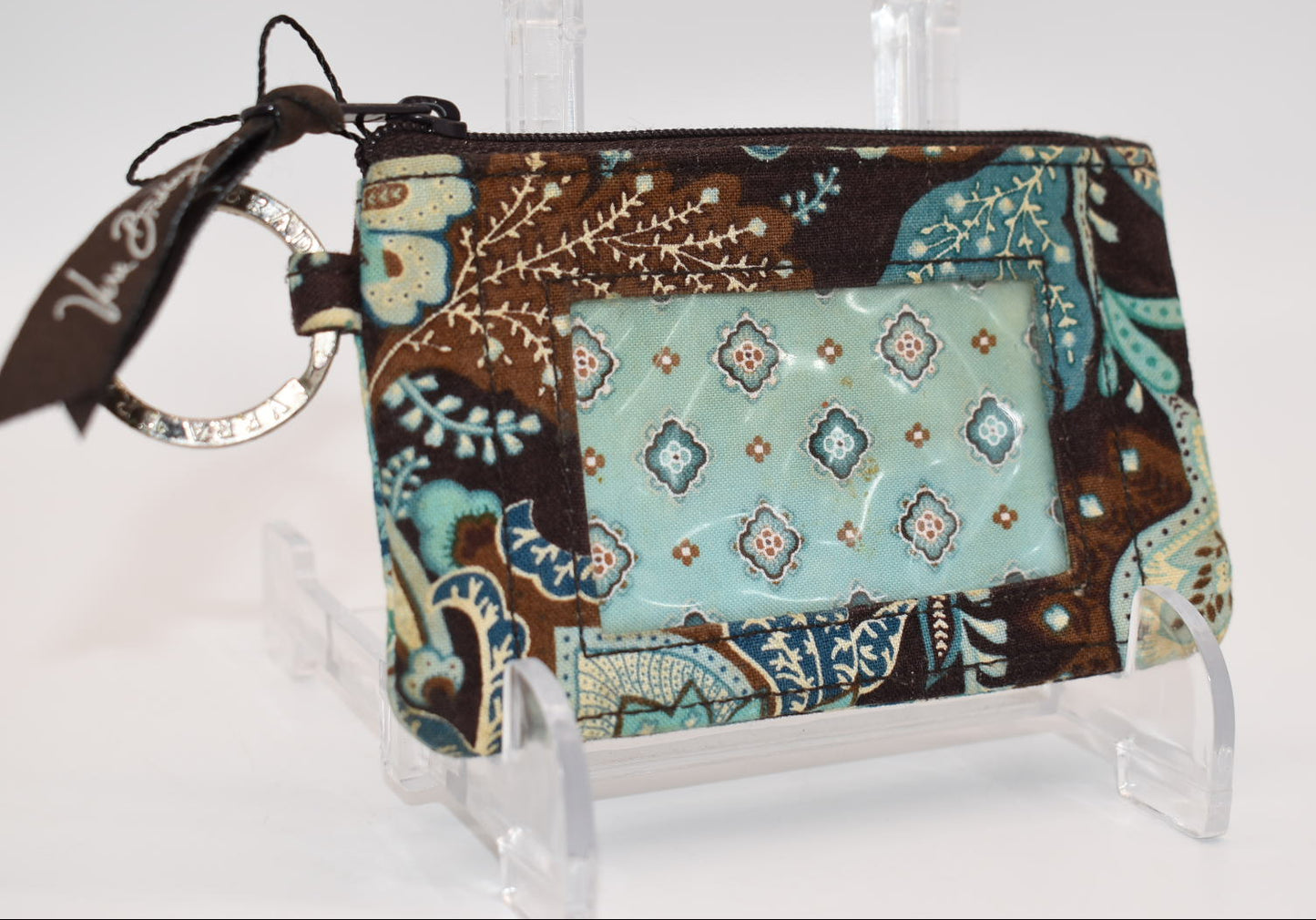 Vera Bradley Zip ID Case in "Java Blue" Pattern