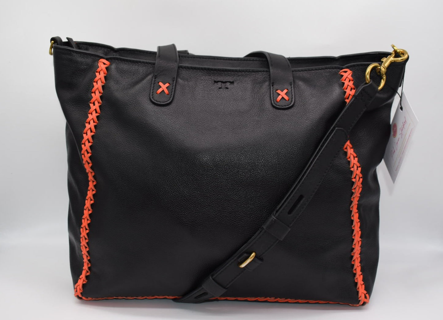 Tory Burch Softy Whipstitch Medium Leather Tote Bag