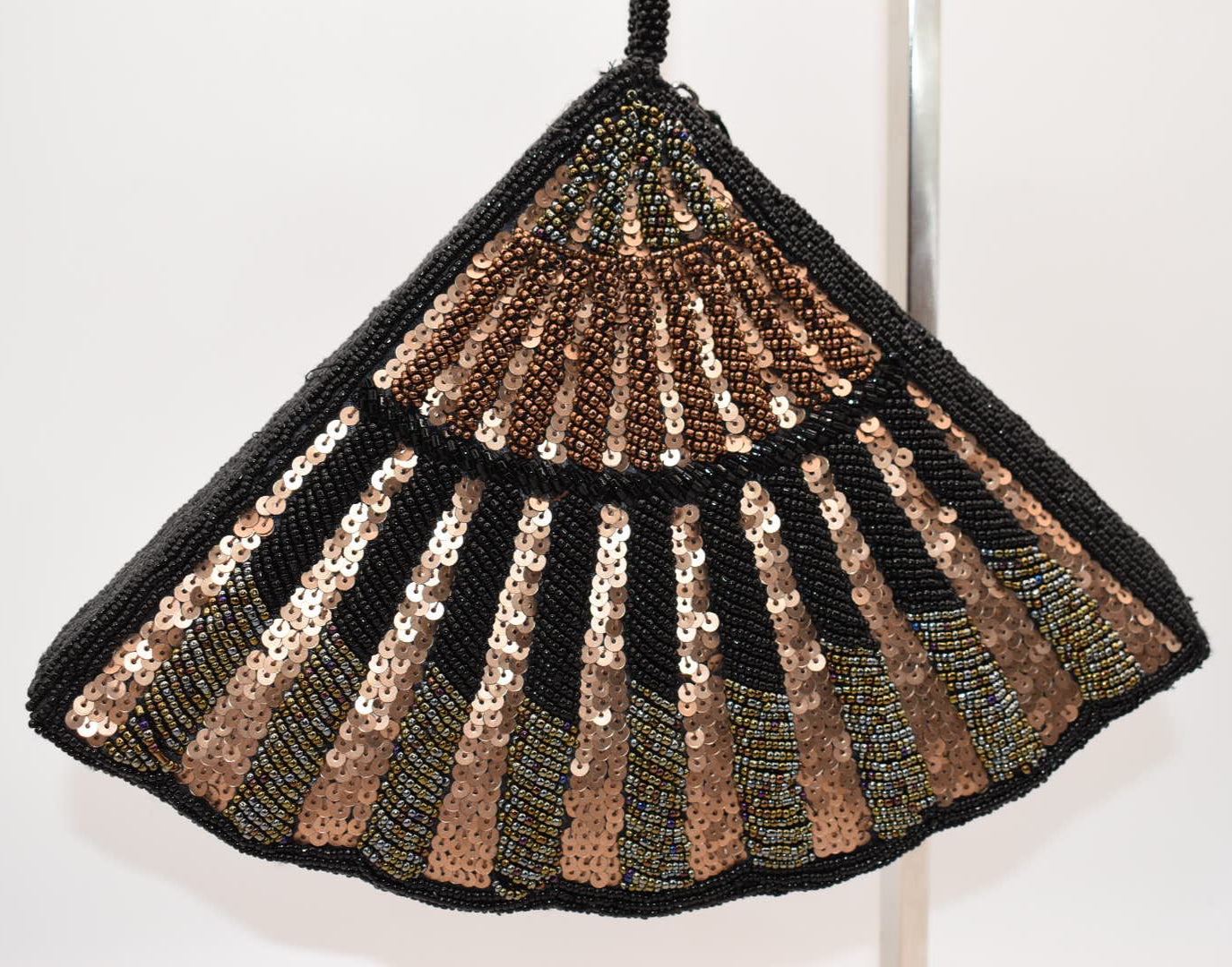 Chicos Sequin & Beaded Fan Wristlet