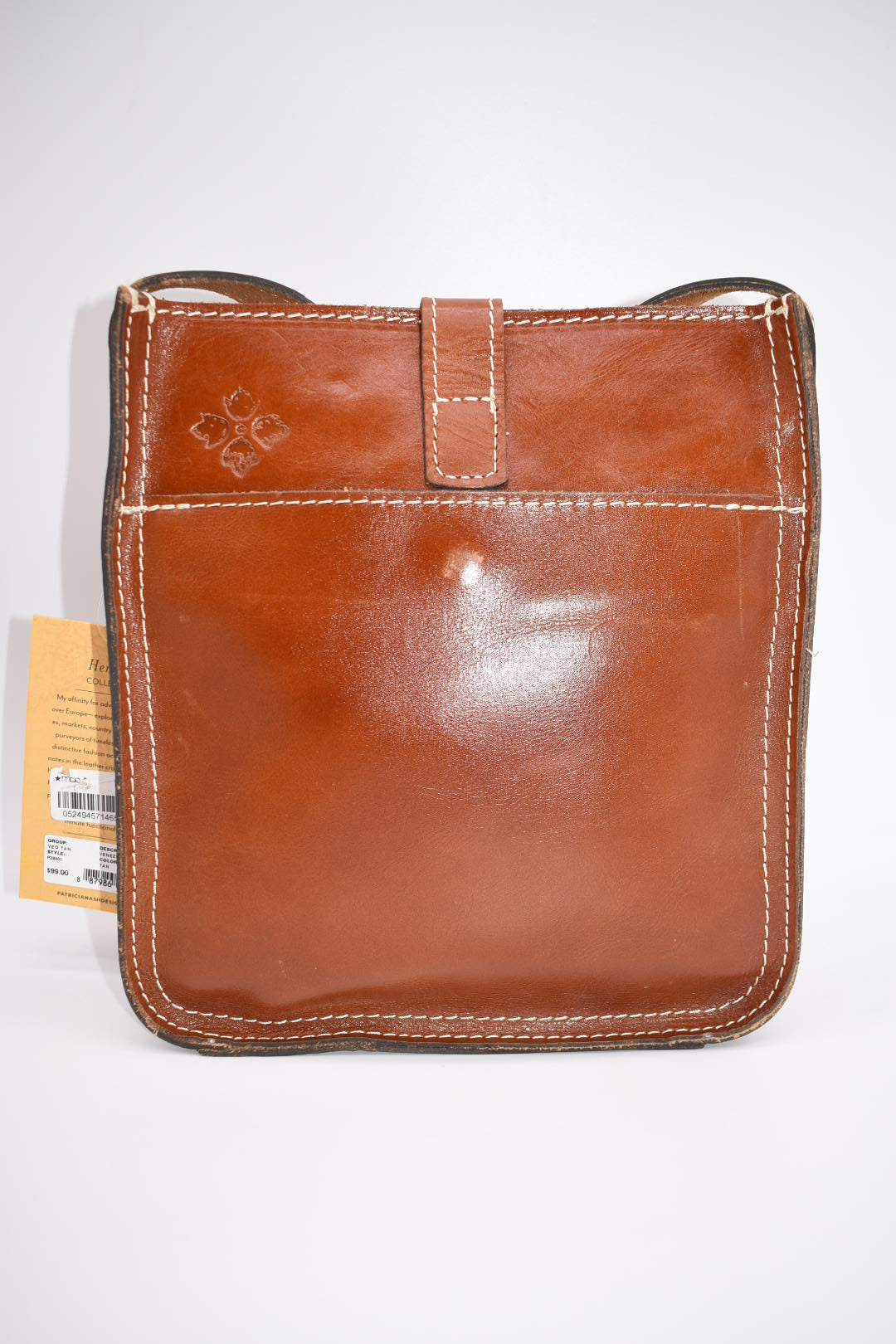 Patricia Nash Venezia Pouch Crossbody Bag in Veg Tan