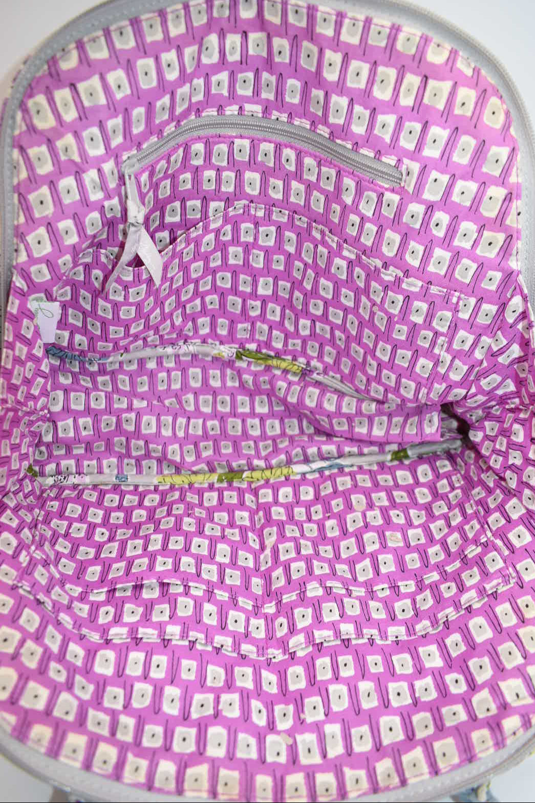 Vera Bradley Bowler Satchel Bag in "Watercolor" Pattern