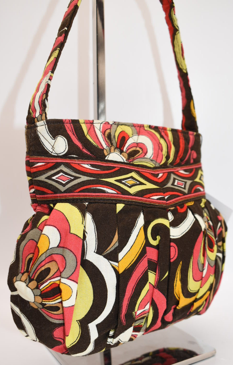 Vera Bradley Hannah Small Pleated Bag in "Puccini" Pattern