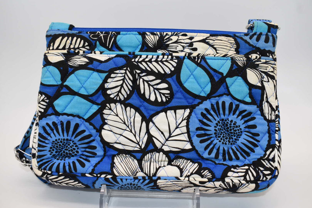 Vera Bradley Little Crossbody Bag in "Bayou Blue" Pattern
