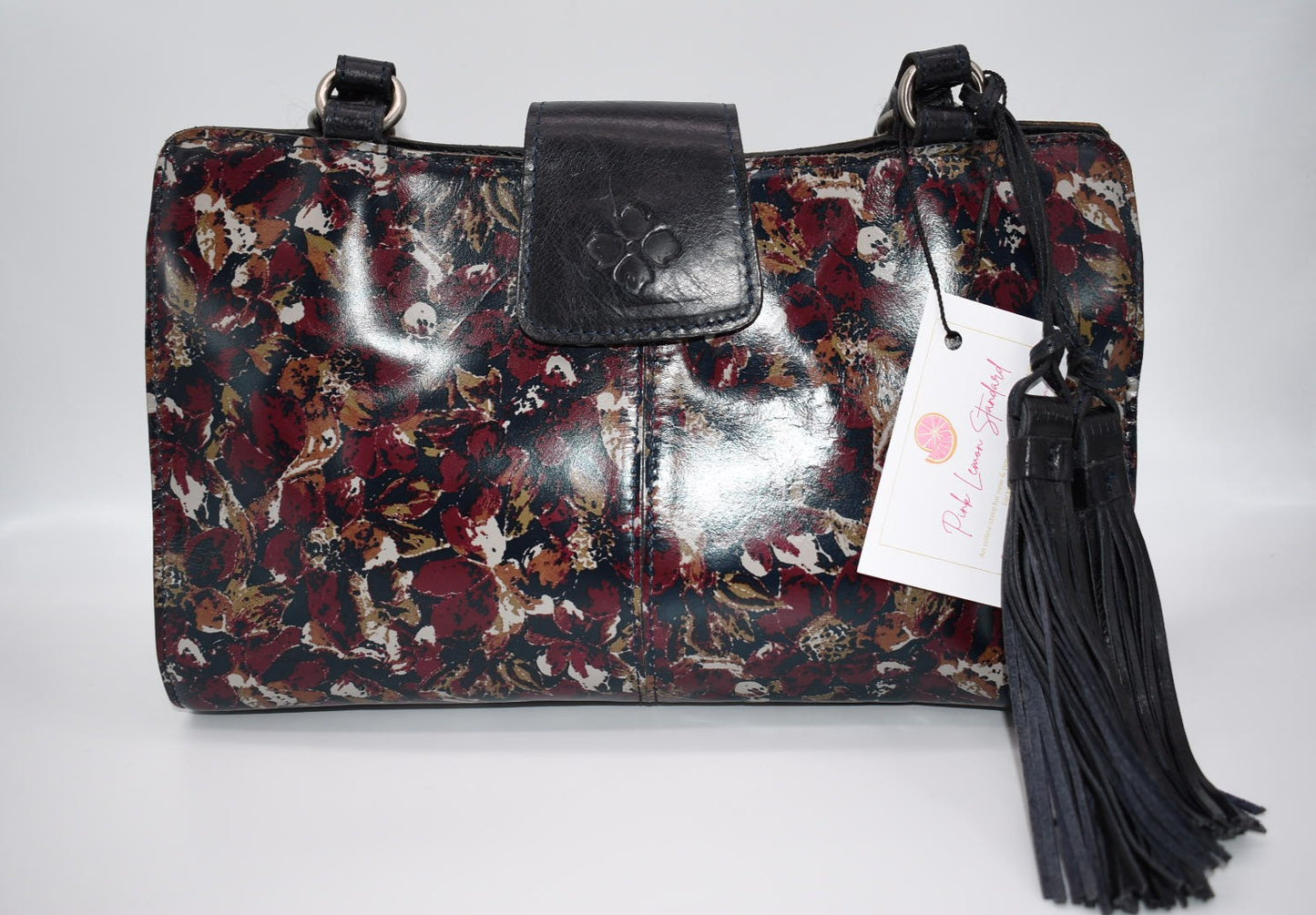 Patricia Nash Rienzo Satchel Bag in Scarlet Bloom