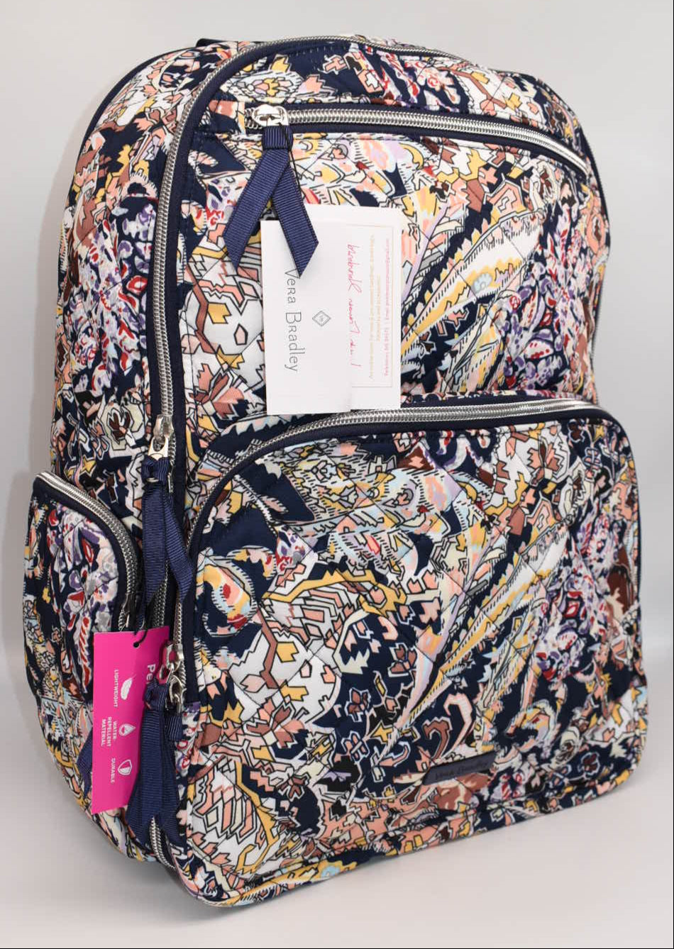 Vera Bradley Performance Twill Commuter Backpack in "Tangier Paisley" Pattern