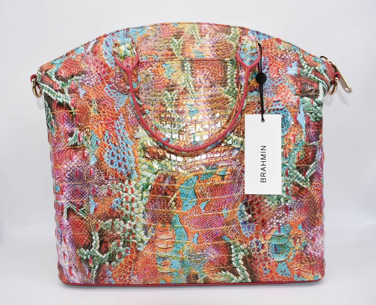 Brahmin Large Duxbury Satchel Bag in Reservior Melbourne