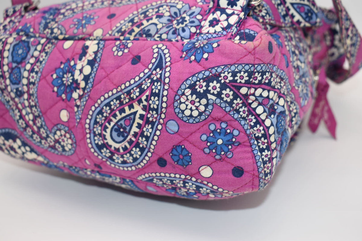 Vera Bradley Small Quilted Cotton Backpack in "Boysenberry" Pattern