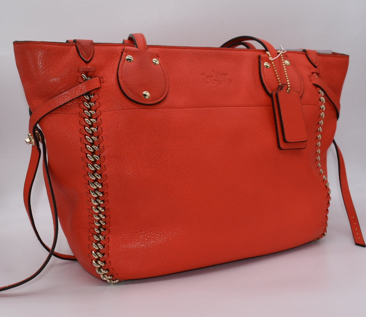Coach Tatum Tote Bag with Whiplash Detail
