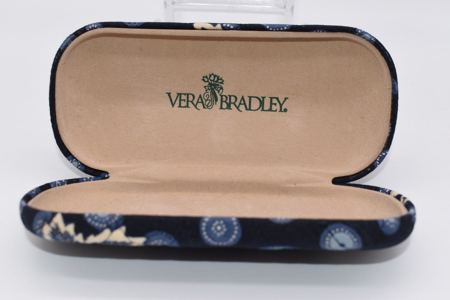 Vera Bradley Hard Eyeglass Case in "Blue Coin -2003" Pattern