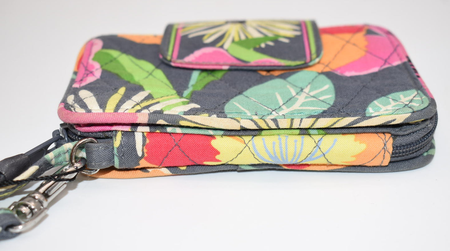 Vera Bradley Smartphone Wristlet in "Jazzy Blooms" Pattern
