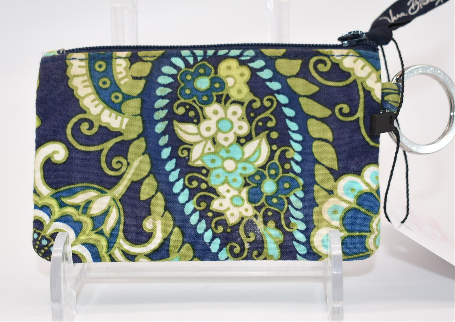 Vera Bradley Zip ID Case in "Rhythm & Blue" Pattern