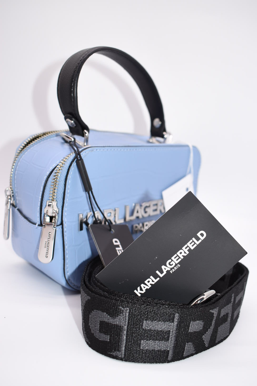 KARL LAGERFELD PARIS Simone Camera Bag in Forever Blue