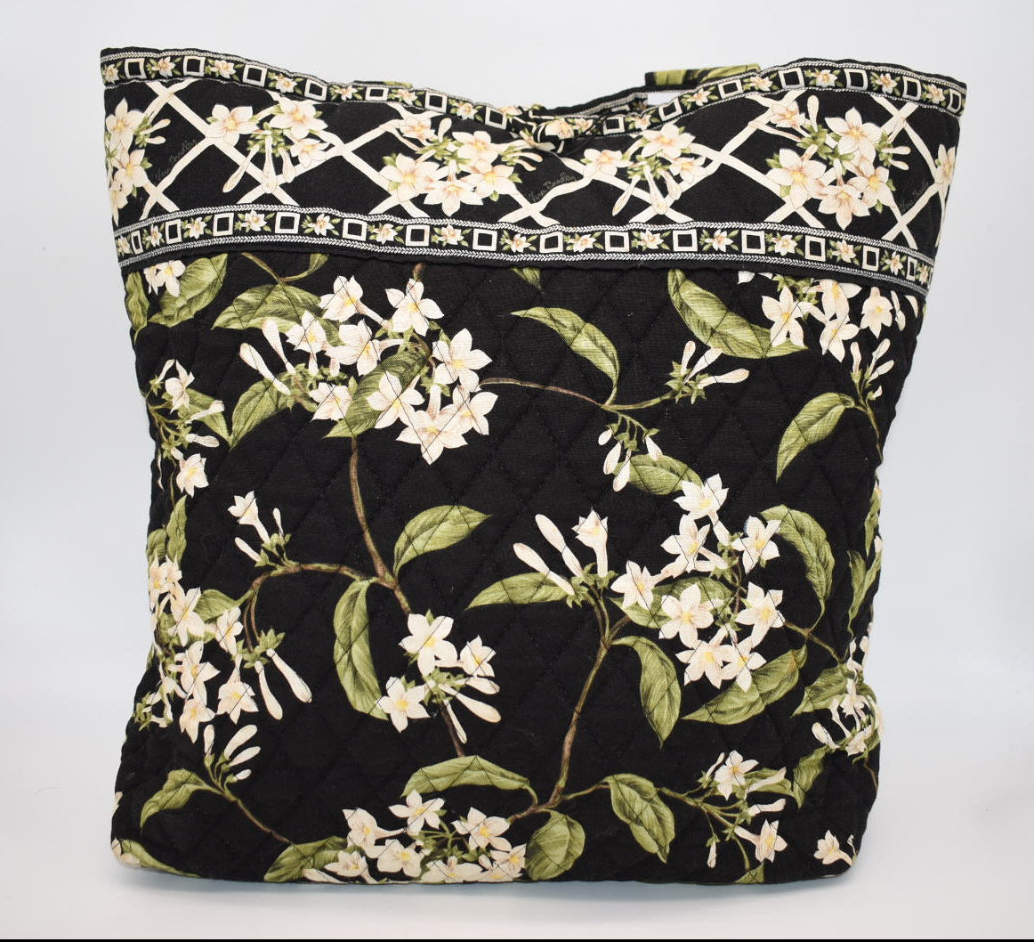 Vera Bradley Quilted Cotton Tote Bag in "Jasmine" Pattern