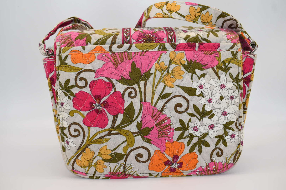 Vera Bradley Rachel Convertible Crossbody Shoulder Bag in "Tea Garden" Pattern