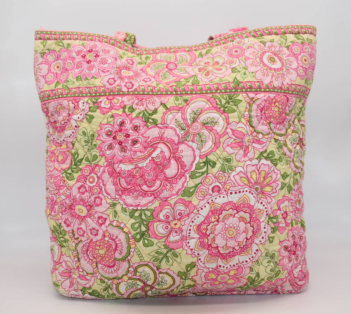 Vera Bradley Quilted Cotton Everyday Tote Bag in "Petal Pink" Pattern