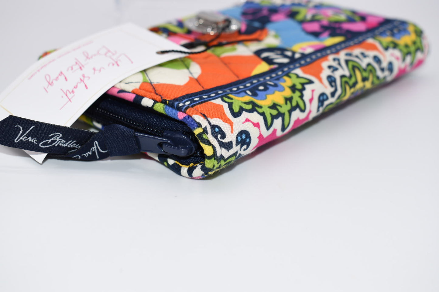 Vera Bradley Cotton Turnlock Wallet in "Rio" Pattern