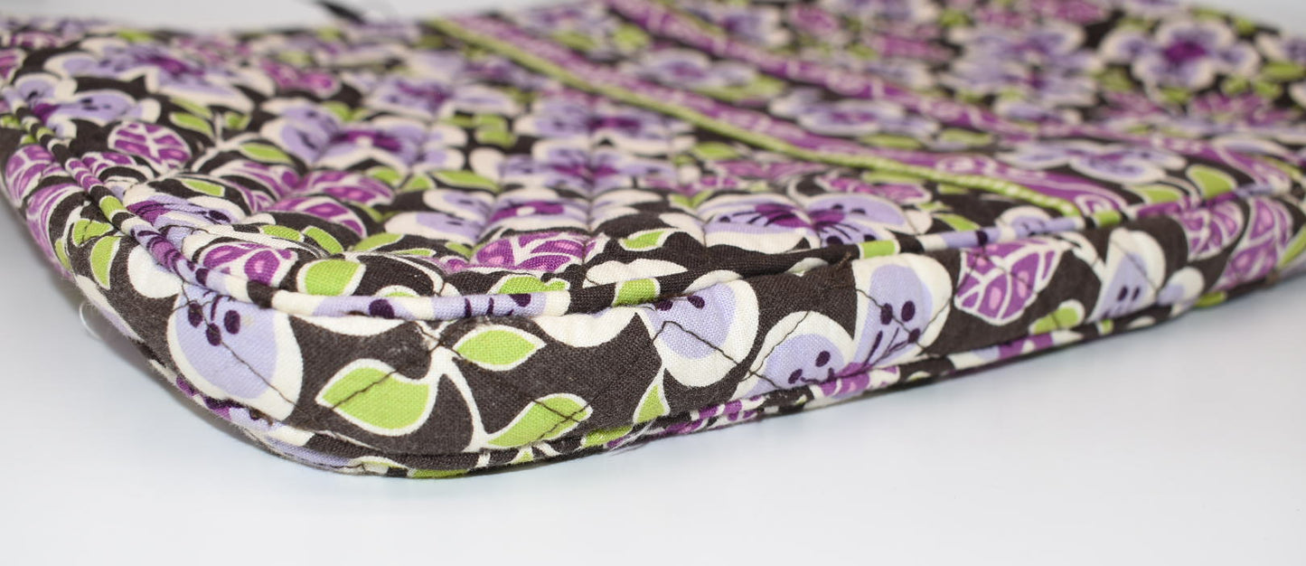 Vera Bradley 17" Laptop Sleeve in "Plum Petals" Pattern
