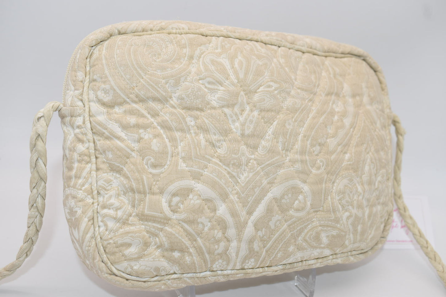 Vintage Vera Bradley Slim Crossbody Bag in "Natural -1995" Pattern