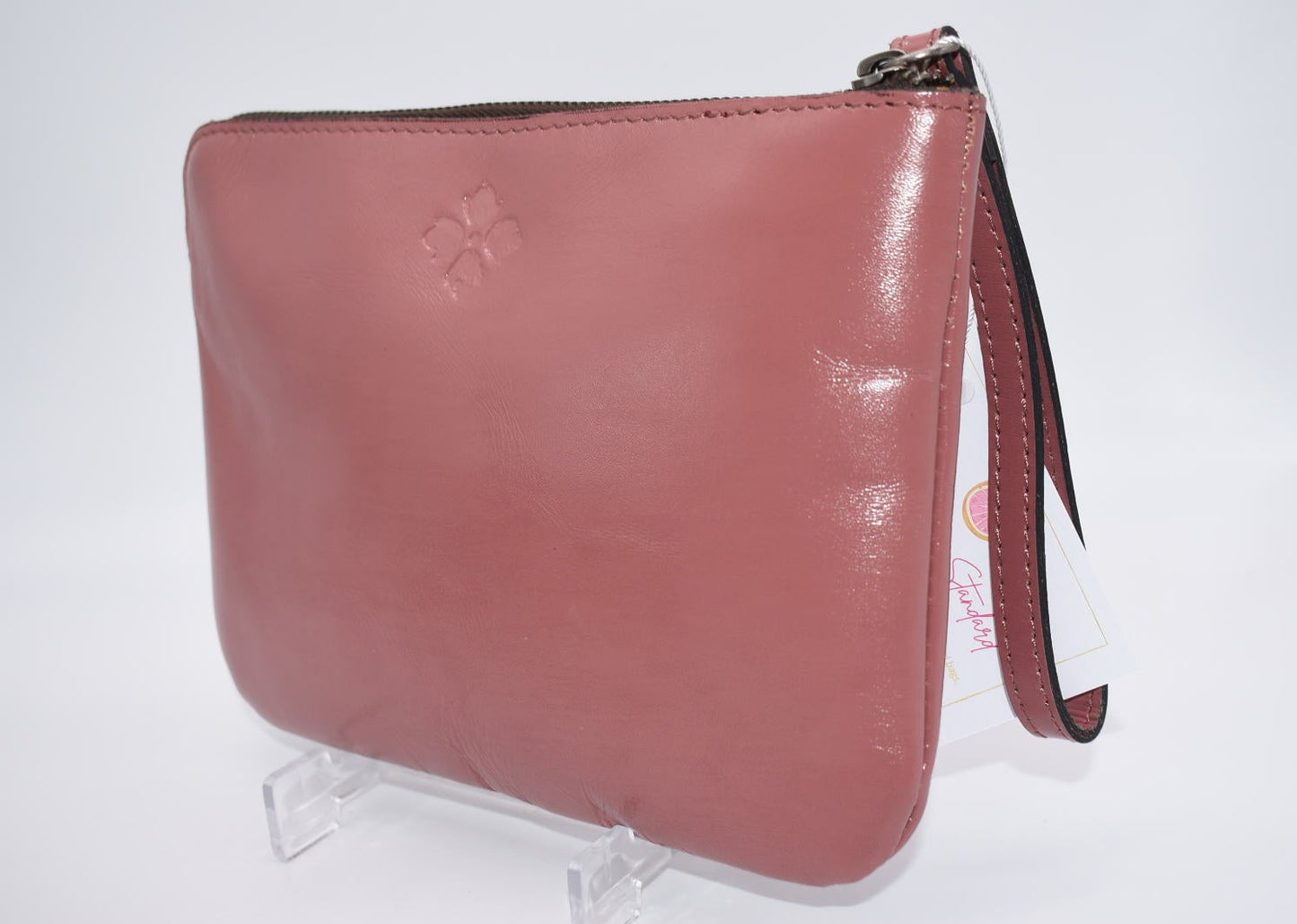 Patricia Nash Cassini Wristlet in Burnished Tooled Old Rose