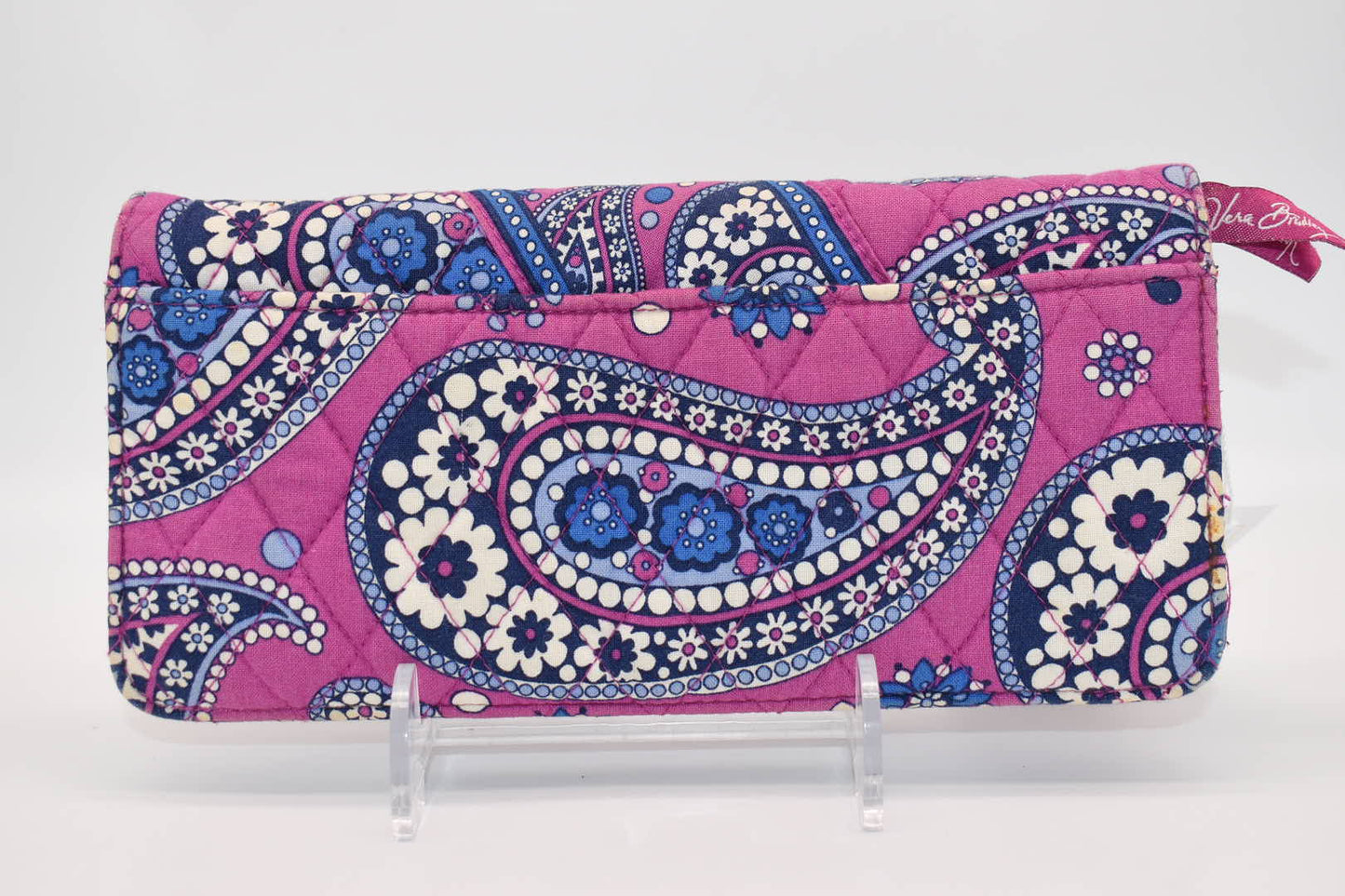 Vera Bradley Travel Wallet in "Boysenberry" Pattern