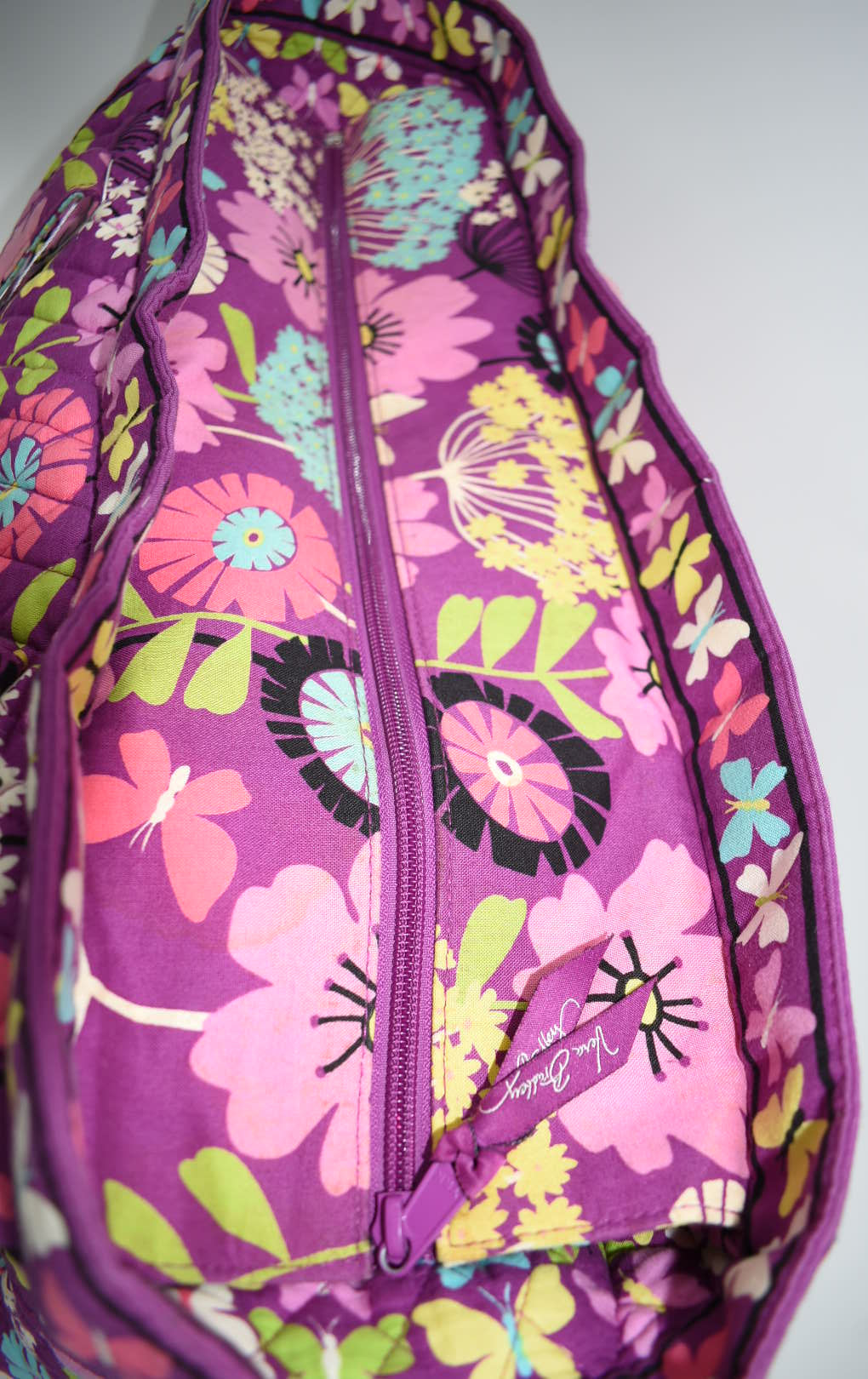 Vera Bradley Get Carried Away Tote Bag in "Flutterby" Pattern