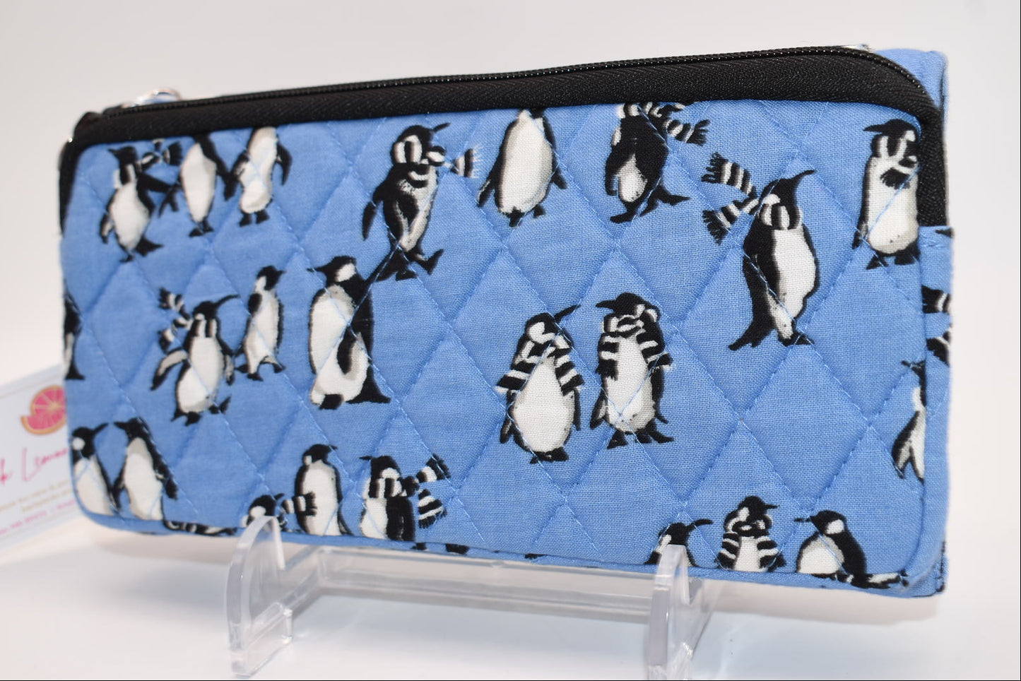 Vera Bradley Wallet Crossbody Bag in "Playful Penguins - Blue" Pattern