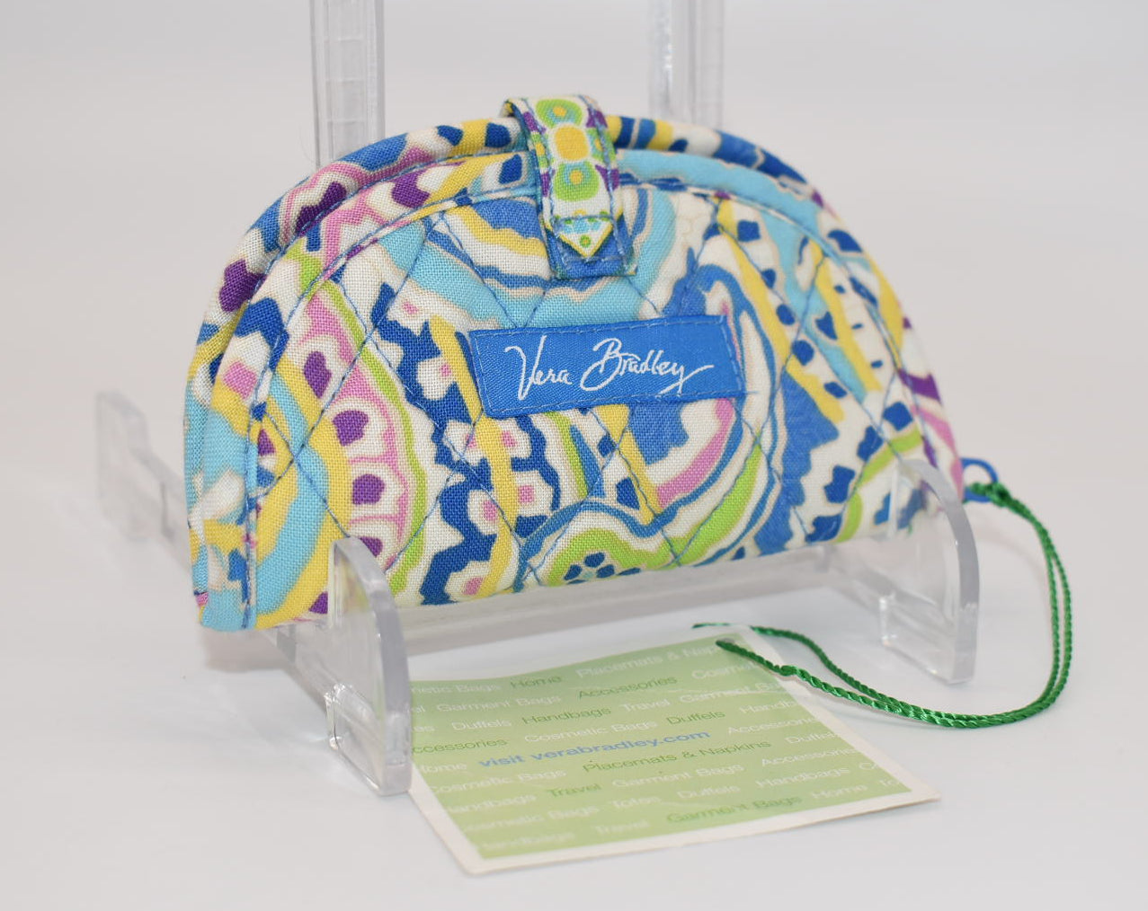 Vera Bradley Mini Jewelry Roll Pouch in "Capri Blue" Pattern
