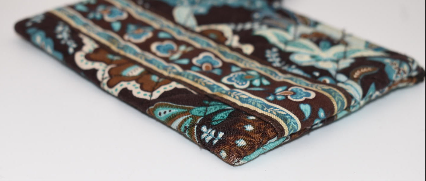 Vera Bradley Zip Coin Wallet in "Java Blue" Pattern
