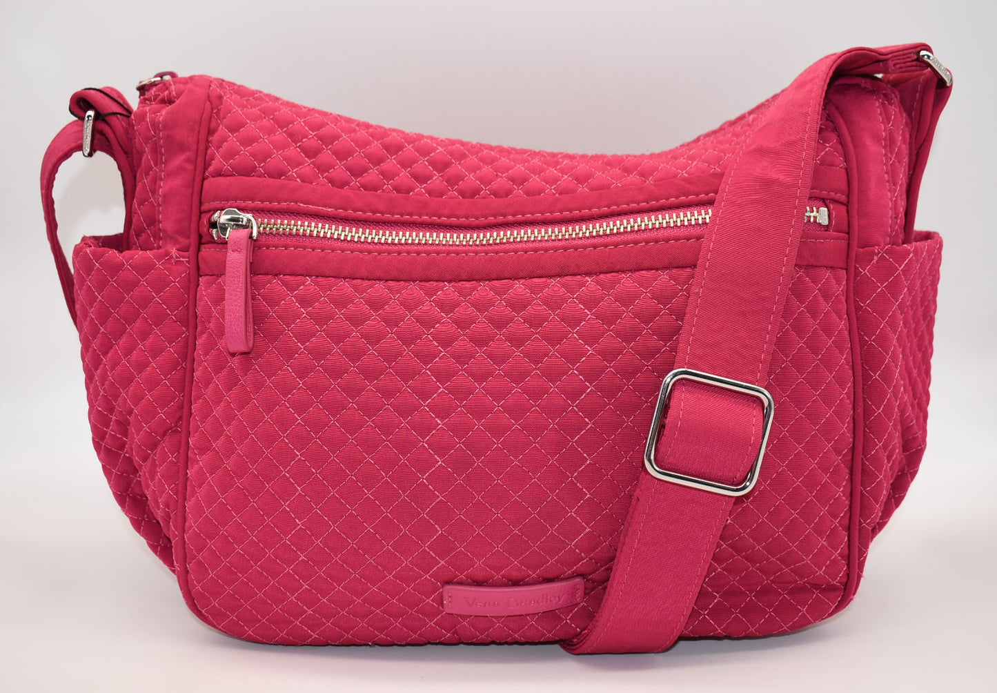 Vera Bradley Microfiber On The Go Convertible Shoulder Bag in Passion Pink