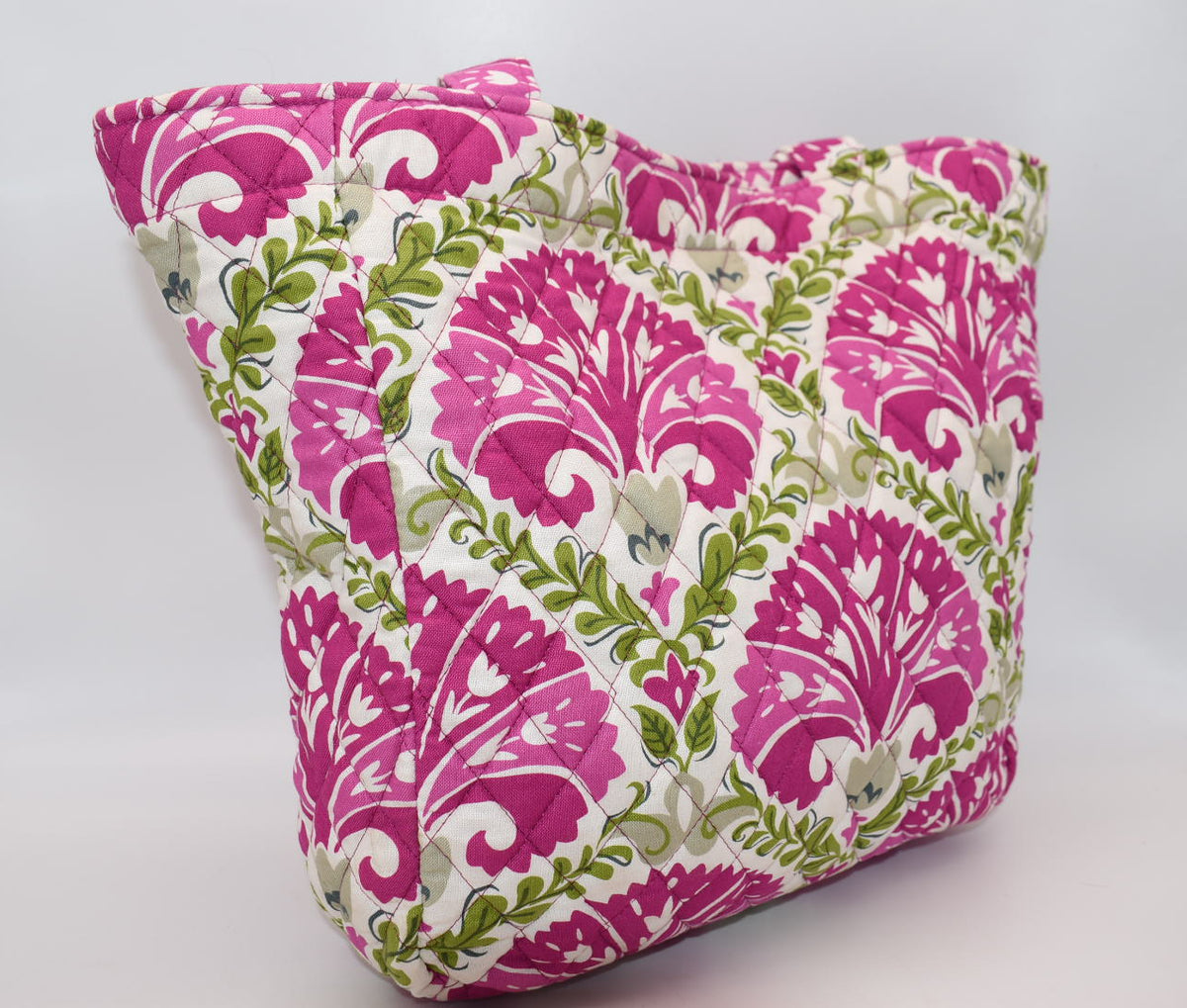 Vera Bradley Quilted Cotton Tote Bag in "Julep Tulip" Pattern