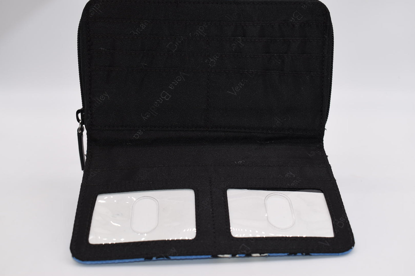 Vera Bradley Turnlock Wallet in "Playful Penguins Blue" Pattern
