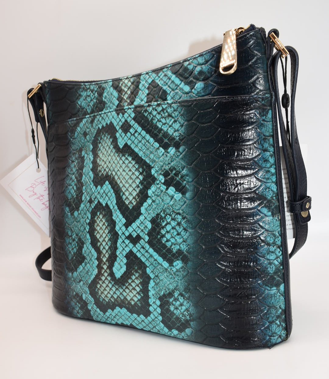 Brahmin Katie Crossbody Bag in Blue Waterford
