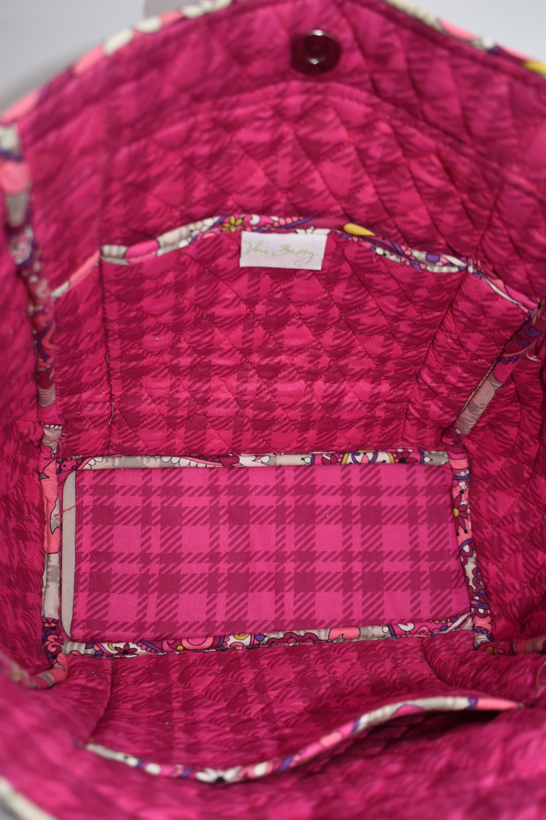 Vera Bradley Side-by-Side Tote Bag in "Paisley Meets Plaid" Pattern