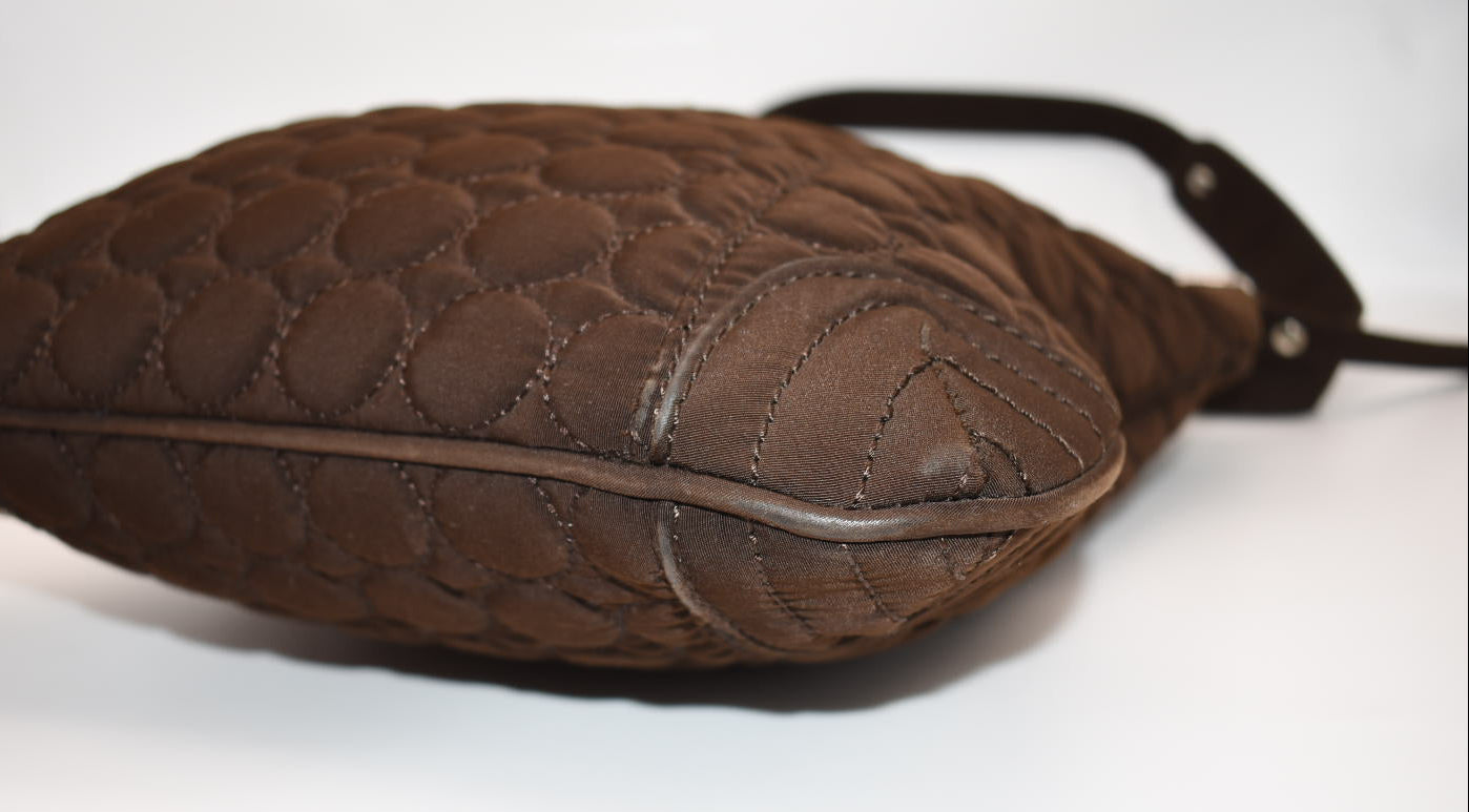 Vera Bradley Microfiber Slim Crossbody Bag in Espresso