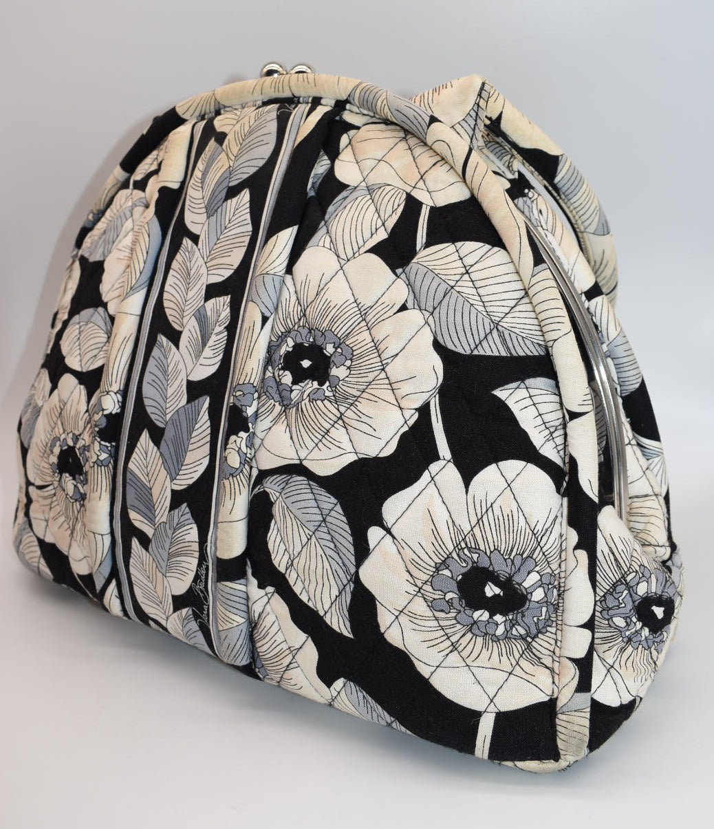 Vera Bradley Eloise Framed Satchel Bag in "Camellia" Pattern