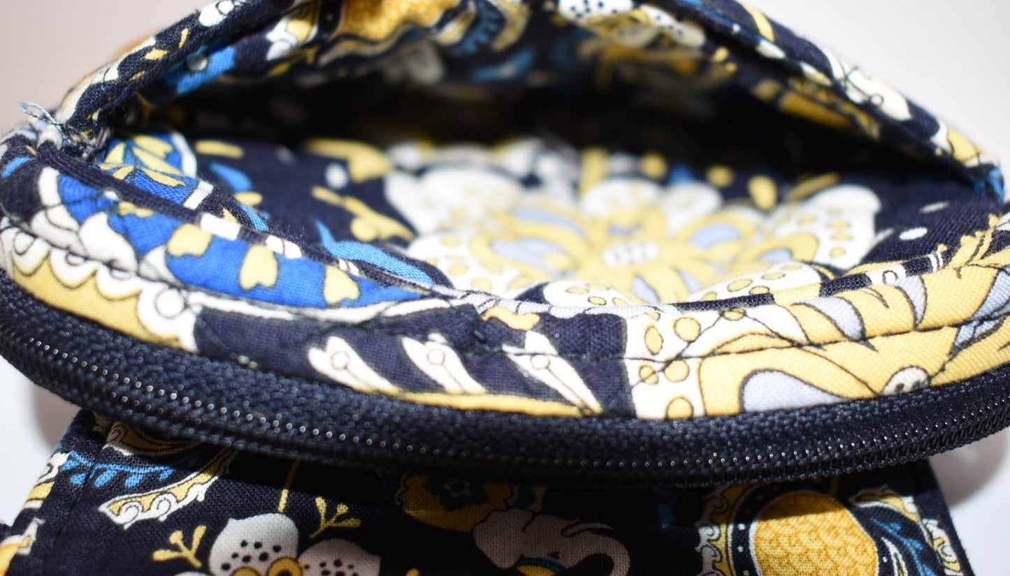 Vera Bradley "Shoot from the Hip" Convertible Crossbody Bag in Ellie Blue