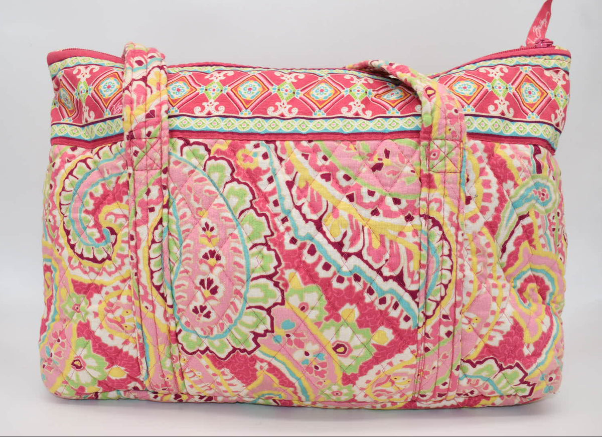Vera Bradley Large Betsy Shoulder Tote Bag in "Capri Melon" Pattern