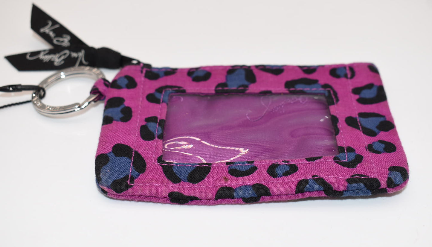 Vera Bradley Zip ID Case in "Leopard Spots" Pattern