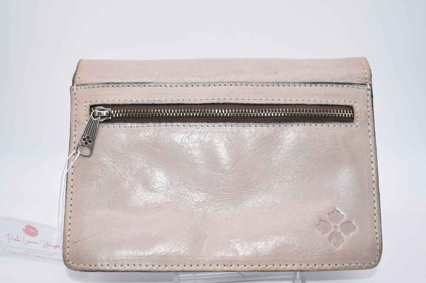 Patricia Nash Lanza Studded Crossbody Bag in Distressed Gray
