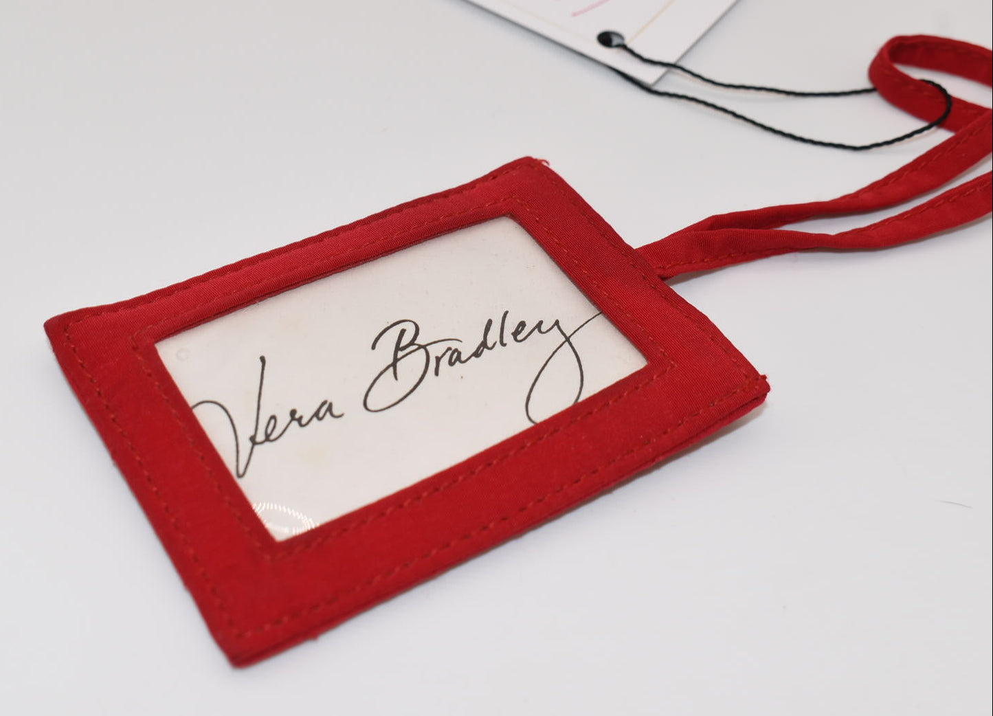 Vera Bradley Microfiber Red Luggage Tag