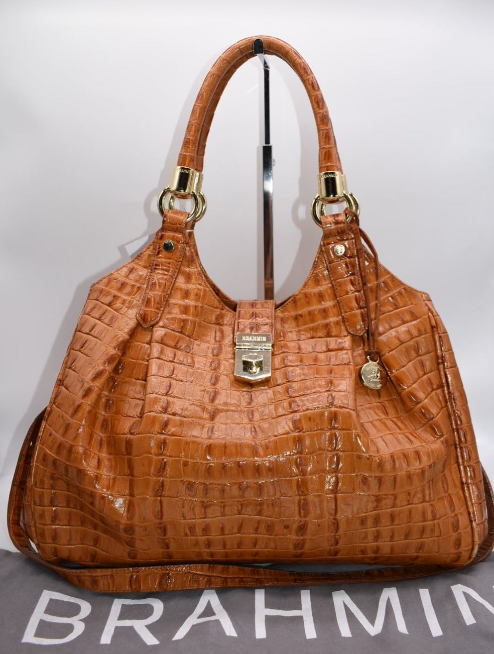 Brahmin Elisa Hobo Bag in Dark Rum Melbourne