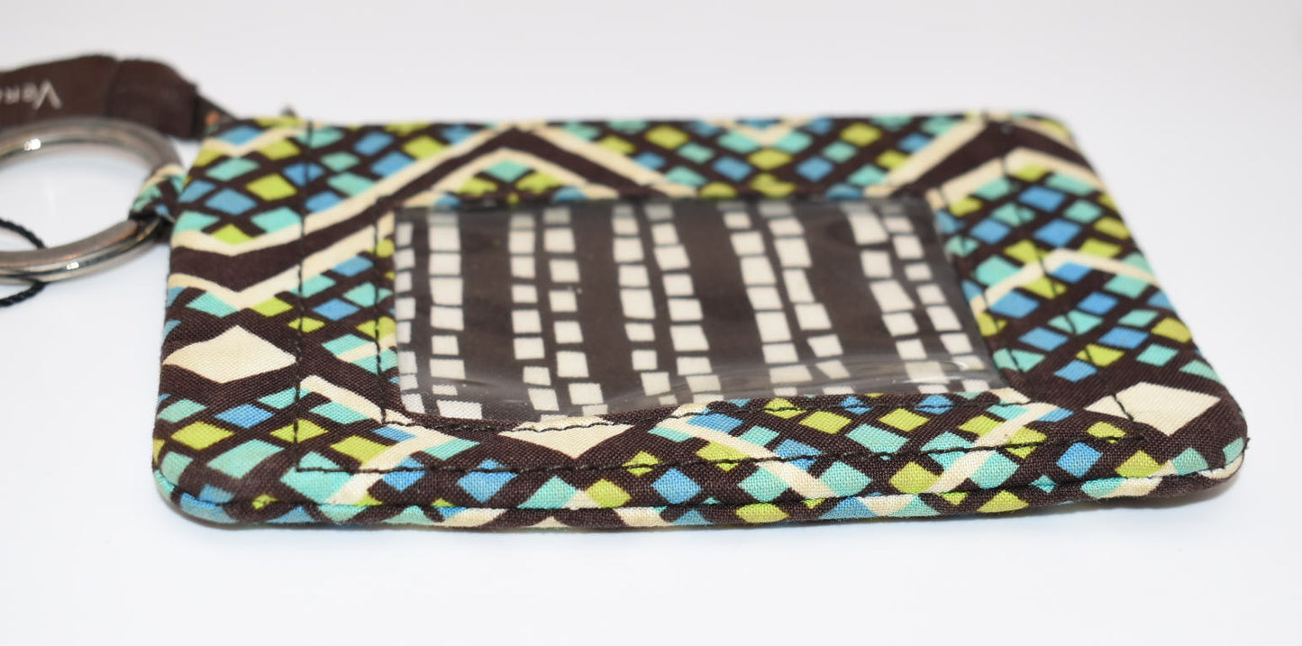 Vera Bradley Zip ID Case in "Rain Forest" Pattern