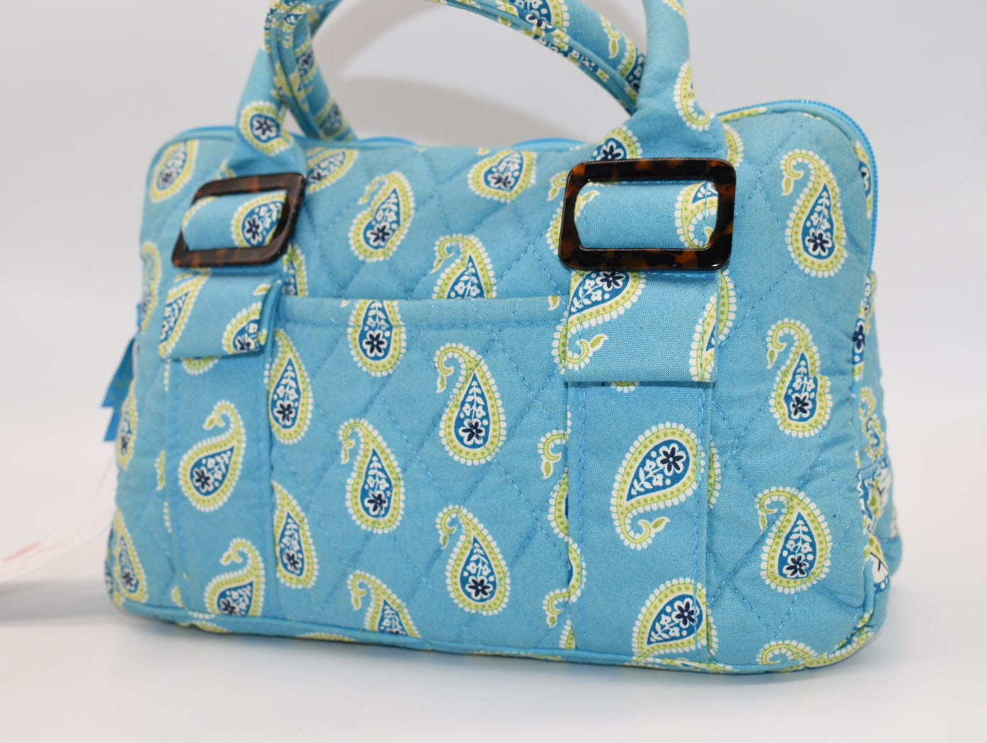 Vera Bradley Lucy Small Bowler Bag in "Bermuda Blue" Pattern