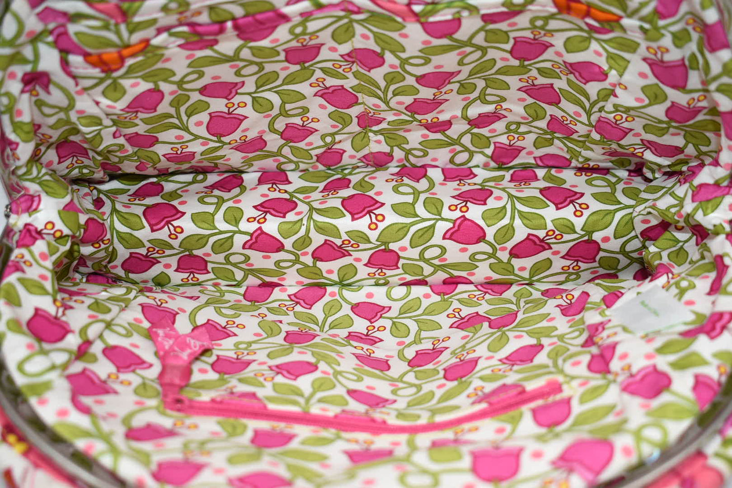 Vera Bradley Eloise Frame Satchel Bag in "Lilli Bell" Pattern