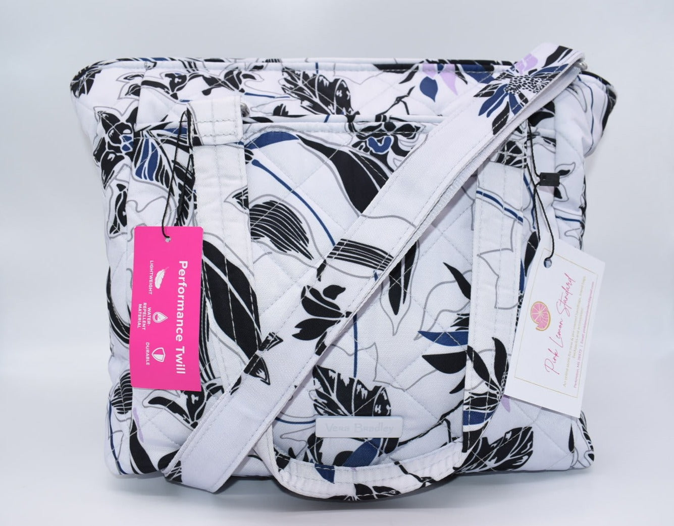 Vera Bradley Performance Twill Multi-Strap Shoulder Bag in Twilight  Garden Pattern