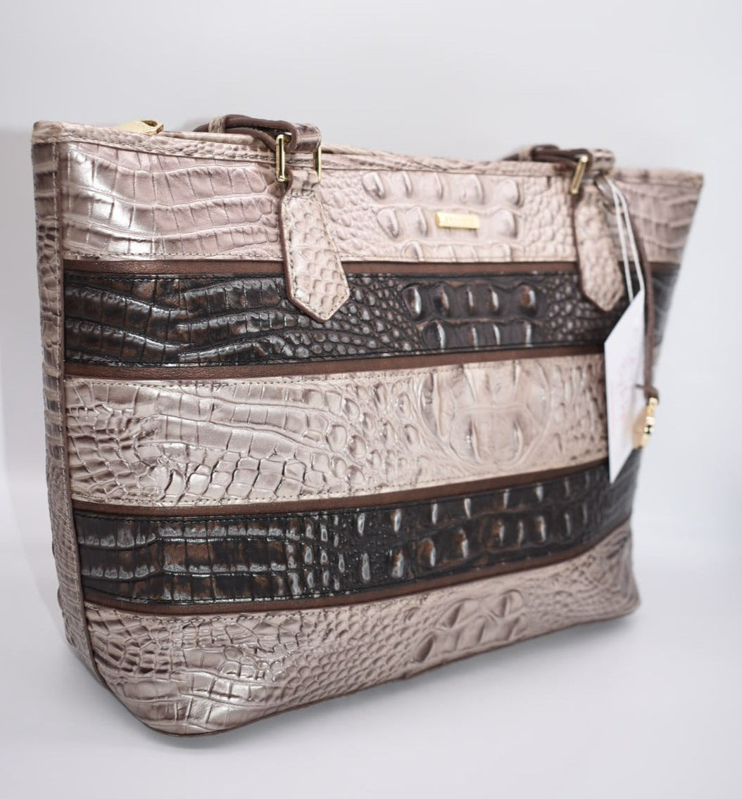 Brahmin Medium Asher Tote Bag in Chardonnay Seine