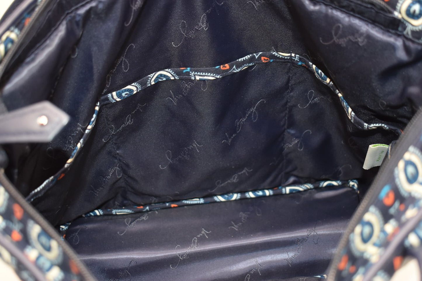 Vera Bradley Trimmed Small Vera Tote Bag in "Marrakesh Motifs" Pattern