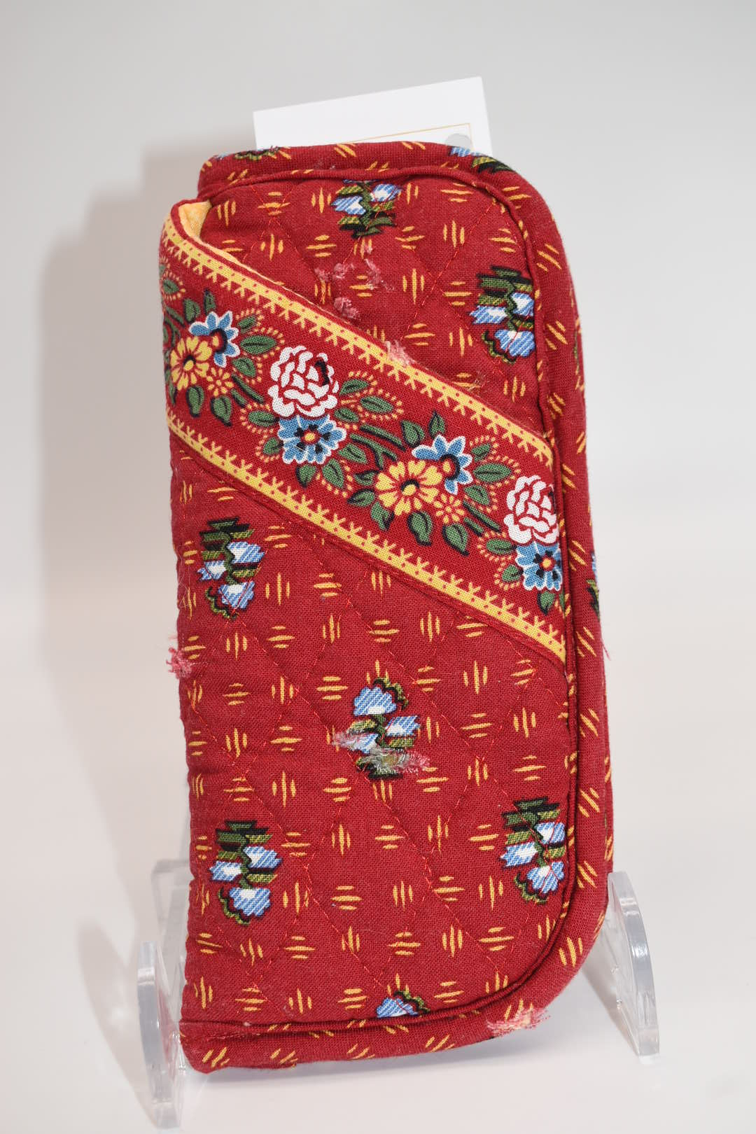 Vera Bradley Double Eyewear Sleeve in "Provincial Red - 2000" Pattern