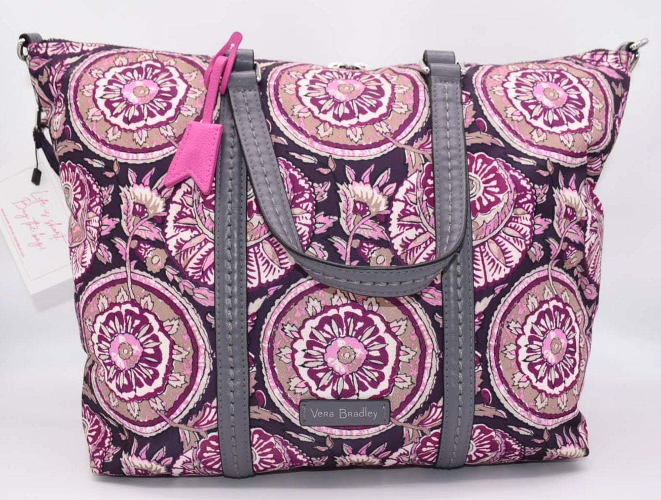 Vera Bradley Midtown Tote Bag in "Lei Flowers" Pattern