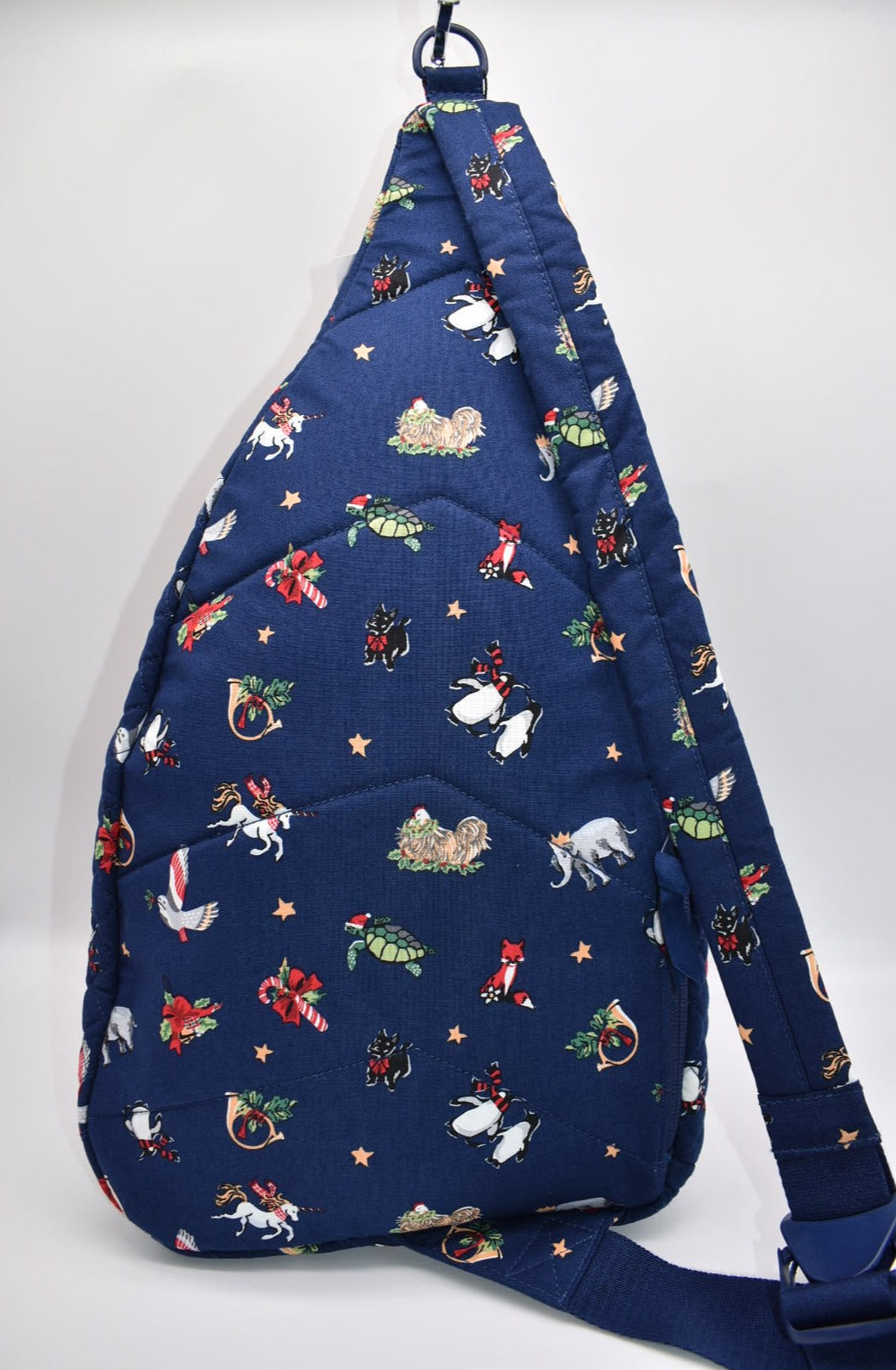 Vera Bradley Large Sling Backpack in "Snow Globe Motifs" Pattern